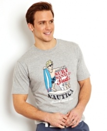 With this graphic t-shirt from Nautica, your summer style is just getting warmed up.