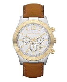 Set out on an adventure with this handsome chronograph watch by Michael Kors.