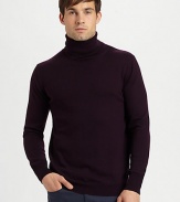 A handsome, cold-weather essential with long-lasting style, set in ribbed-knit wool for a streamlined silhouette.TurtleneckRibbed knit collar, cuffs and hemWoolDry cleanImported