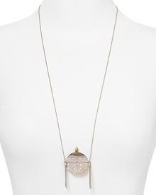 House of Harlow 1960's retro-meets-right now aesthetic sums up this statement-making medallion necklace.