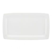 Wickford by kate spade new york is versatile white porcelain rectangular platter in an elegant, updated shape embossed with a twisting rope and knot design.