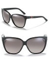 Meow! Gucci's retro-inspired cat eye shades are the shape of the season and infuse your look with glamorous mystique.