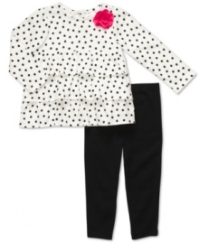 Polka dots and your sweet girl will make the perfect pair, just like this darling shirt and pant set from Carter's.