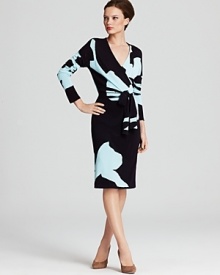 DIANE von FURSTENBERG Dress - Kinaya Intarsia Wrap Sweater