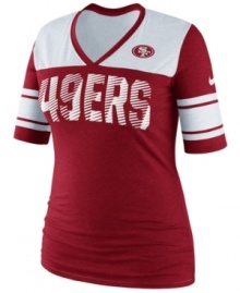 Game on! Make it known San Francisco 49ers fans mean business with this NFL t-shirt from Nike.