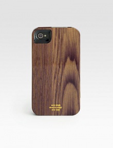 A natural-inspired wood grain design accents a plastic hard shell cover set to protect your Apple iPhone in style.Plastic7W x 5HImported