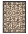 Taking inspiration from Art Nouveau-era designs, the Courtyard area rug boasts a crisp flourish of leaf and scroll patterns that is elegantly European in style. Hand-tufted of pure wool and coupled with a low-profile cut for streamlined, comforting style. (Clearance)