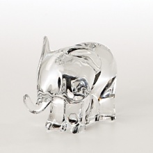 A crystal elephant, one of the beloved creatures from the timeless story of Noah's Ark.