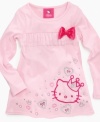 Fun, floaty ruffles make this tunic from Hello Kitty a style she'll want to dance around in.