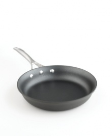 A pan with a purpose. This everyday fry pan from Calphalon features the exclusive Slide nonstick cooking surface, providing revolutionary release for flavorful eggs and other ingredients that glide effortlessly from pan to plate. Lifetime warranty.