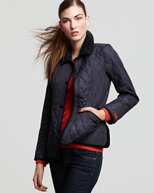 Quilting lends heritage style to this lightweight Hunter jacket. Layer over your favorite cashmere for off-duty chic.