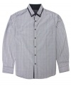 Rock the details. This shirt from No Retreat has a touch of contrast for a look that's always cool.