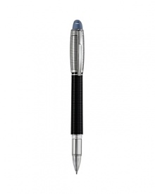 Authorize documents and sign your name with confidence when using this exceptional implement from Montblanc, designed with a horizontal guilloché pattern for unique appeal.