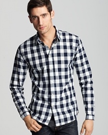 Paul Smith Long Sleeve Sport Shirt - Slim Fit, Barrel Cuffs