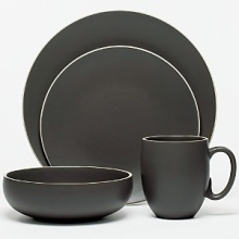 Vera Wang Naturals Graphite is Vera Wangs new casual tabletop collection. The collection features simple designs in modern organic shapes for everyday use. Rectangular trays, stacking bowls, and a pitcher round out the collection. This collection is also available in Chalk and Leaf.