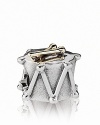 Marching band majorettes adore PANDORA's sterling silver drummer charm with 14K gold sticks.