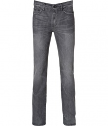 Add instant style to your casual look with these elegantly distressed jeans from Seven for all Mankind - Five-pocket styling, belt loops, logo detailed back pockets, slim cut, stylishly distressed - Wear with a cashmere pullover and retro-inspired sneakers or with a henley, a blazer, and motorcycle boots