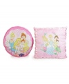 Perfect for little princesses, this decorative pillow pack from Disney features Cinderella, Aurora and Belle, along with delicate embroidery and touches of satin for an enchanting appeal.