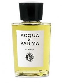 Fresh, sensual and vibrant. This pure Italian essence was created for men and women who are discretely elegant. A perfect fragrant blend of spicy Sicilian citrus fruits, lavender, rosemary, verbena and rose. Eau de Cologne Splash, 6 oz. 