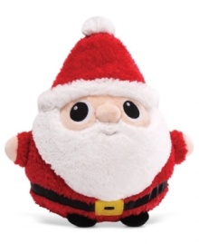 Gund's Jeepers Peepers Santa is up to his eyes in holiday cheer, with a short, squat body and soft, fuzzy feel that's just calling for snuggles.