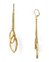 Statement earrings are a strong trend this season. This gold-tone pair from T Tahari captures the look with a bold, abstract design.