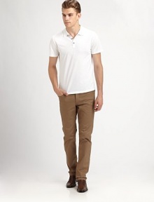 The essence of summer: a classic polo shirt in remarkable cotton pique. Three-button placketCottonMachine washImported