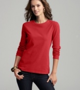 You can never have enough basics, like this stretch-cotton, long sleeve tee from Style&co. At this price, you can afford to stock your closet!