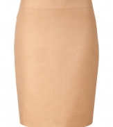 Add instant sophistication to your workweek style with this must-have pencil skirt from Akris - Front on-seam zip pocket, pencil silhouette, concealed back zip closure - Wear with fishnets, a tie-neck blouse, a slim trench, and platform pumps