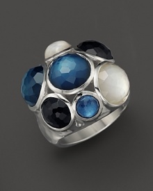 Stations of onyx, indigo and mother-of-pearl set in sterling silver. From the Midnight Wonderland Collection by Ippolita.