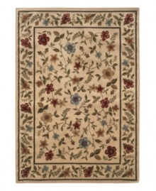 Featuring alluring florals that rival the beauty of antique botanical paintings, the Yorkville area rug boasts impeccable design. A refined low pile height makes for the perfect finishing touch to any room decor. (Clearance)