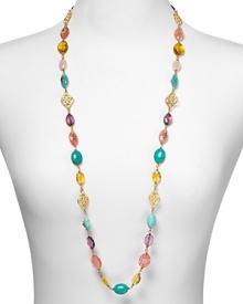 Perfect to wear with a crisp white blouse, this multi colored beaded necklace from Lauren by Ralph Lauren lends on-vacation glamour to your neckline.