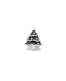 'Tis the season to be merry! Ornament your necklace or bracelet with this decorative Donatella Christmas tree bead. Crafted in sterling silver, bead features a pine tree with a star on top. Donatella is a playful collection of charm bracelets and necklaces that can be personalized to suit your style! Available exclusively at Macy's.