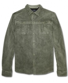 Add some texture to your look with this corduroy shirt from Buffalo David Bitton.