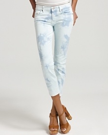 Update your summer denim with 7 For All Mankind's tie-dye jeans. These skinnies are a groovy way to do the season's color-denim trend.