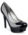 G by GUESS's Mixtriz platform pumps are classic and sophisticated. The perfect staple for day or night.