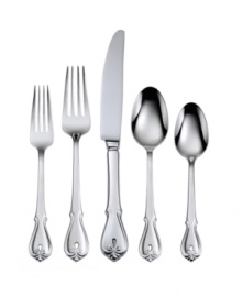 It's tradition. A pierced handle reminiscent of classic flatware but crafted in top-quality stainless steel makes the Harmonic place setting a sophisticated go-to for today's formal tables. By Oneida.