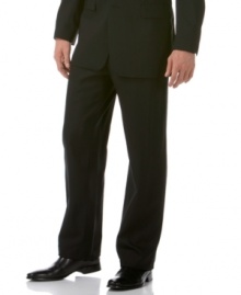 Complement all the shirts in your work week wardrobe with these sophisticated flat front dress pants from Alfani.