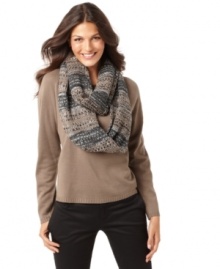 A scarf and sweater all in one, this piece from Alfani makes cold weather dressing so easy!