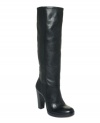 INC International Concepts' Aria tall dress boots make sleek and sexy look so easy.