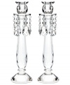 Truly stunning, Old Vienna candlesticks bring the opulence of ages past to today's most elegant interiors. A faceted crystal base and glistening crystal beads will become the focal point of any setting. From Lighting by Design.