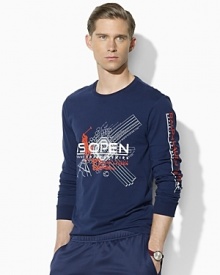 Channel athletic style in Ralph Lauren's official limited edition US Open T-shirt, crafted from smooth combed cotton jersey in a trim, modern fit.