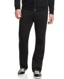 Whether you're hitting the gym or the city streets, these sleek pants from Alfani keep your swagger intact.