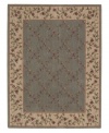 Choose floral and your floor will be sprouting with life. This elegant rug features a gentle palette with a latticework of blossoming vines allover. Bearing the rich patina of premium-quality Opulon(tm) yarns, each rug boasts a densely woven and strikingly luxurious pile that's a pleasure to touch and admire. One-year warranty.