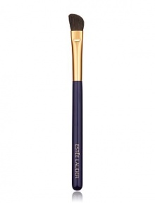 Angled brush sweeps on powder eyeshadow for all-over base application plus definition on the outer lid and crease. All Estée Lauder brushes are composed of the finest quality materials and are designed to ensure the highest level of makeup artistry. 