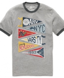 Let your flag fly. In this American Rag tee, there's no doubt whose on the winning team.