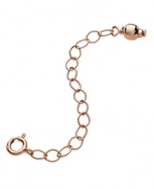 Go to even greater lengths with this necklace extender from Giani Bernini. Crafted in 24k rose gold over sterling silver. Approximate length: 2 inches.