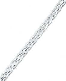 Simple shine adds an element of great style. Giani Bernini's pretty braided bracelet is crafted in polished sterling silver. Approximate length: 7-1/2 inches.