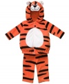 Put some bounce in his step with this fun 2-piece tiger hoodie and pant Halloween costume from Carter's.