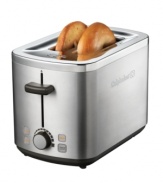 Greet each day with a balanced breakfast! With toast, bagel, reheat and defrost settings, this perfectionist makes masterful meals so you can start the day off right. The extra-wide slots are ideal for bagels, English muffins and thickly sliced bread with a removable crumb tray for quick and easy clean-up. 1-year warranty. Model 1779206.