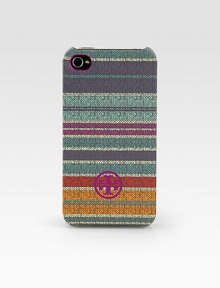 A woven, stripe print design that snaps over your iPhone® for a stylish cover.Plastic2½W X 4¾H X ½DImportedPlease note: iPhone® not included.